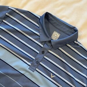 Callaway Men's Navy and Light Blue Polo